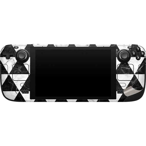 Geometric Marble Steam Deck Handheld Gaming Computer Skin